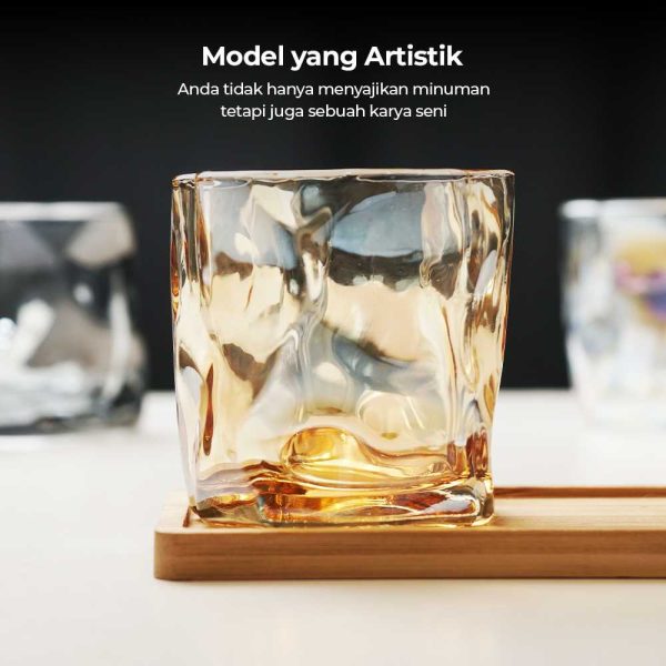 One Two Cups Gelas Whisky Cocktail Japanese Yamazaki Rock Glass 190ml - L200