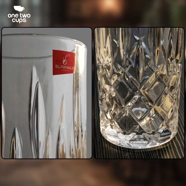 One Two Cups Gelas Whisky Cocktail Old Fashion Highball Glass 370ml - UT-37