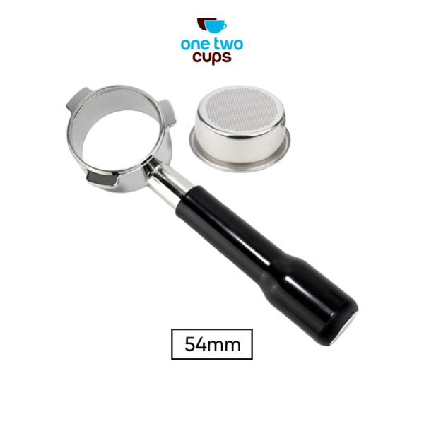 One Two Cups Bottomless Naked Portafilter Stainless 54mm - FR4