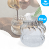 ginee_20251201171048540_6123625803.png One Two Cups Gelas Kaca Aesthetic Kopi Teh Wave Stripe Shape Glass - GK23
