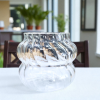 ginee_20251201171048743_8599660736.png One Two Cups Gelas Kaca Aesthetic Kopi Teh Wave Stripe Shape Glass - GK23