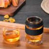 One Two Cups Pembuat Teh Portable Kaca Borosilicate with 2 Glass - TP-762