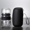 One Two Cups Pembuat Teh Portable Kaca Borosilicate with 2 Glass - TP-762