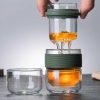 One Two Cups Pembuat Teh Portable Kaca Borosilicate with 2 Glass - TP-762
