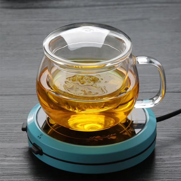 One Two Cups Cangkir Teh Saringan Kaca Tahan Panas Infuser Mug 350ml - SV350
