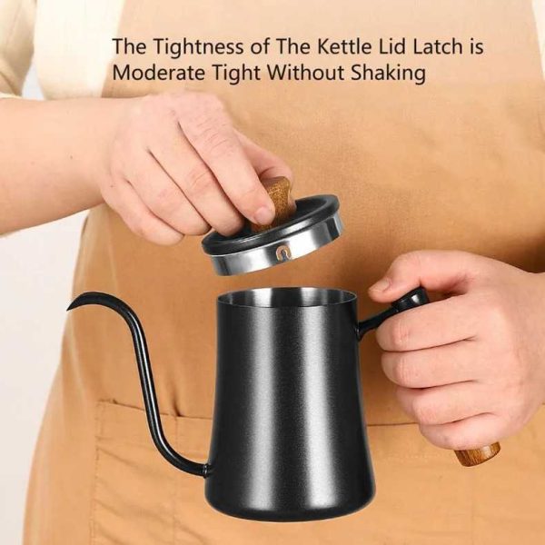 One Two Cups Teko Kopi Angsa Gooseneck Drip Kettle Thermometer 500ml - K51