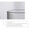 One Two Cups Gelas Tea Coffee Mug Desain Stripe Origami - KMA092