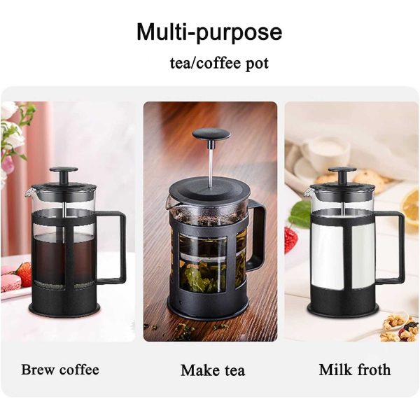 One Two Cups French Press Plunger Coffee Maker Pot - FN35-350ML