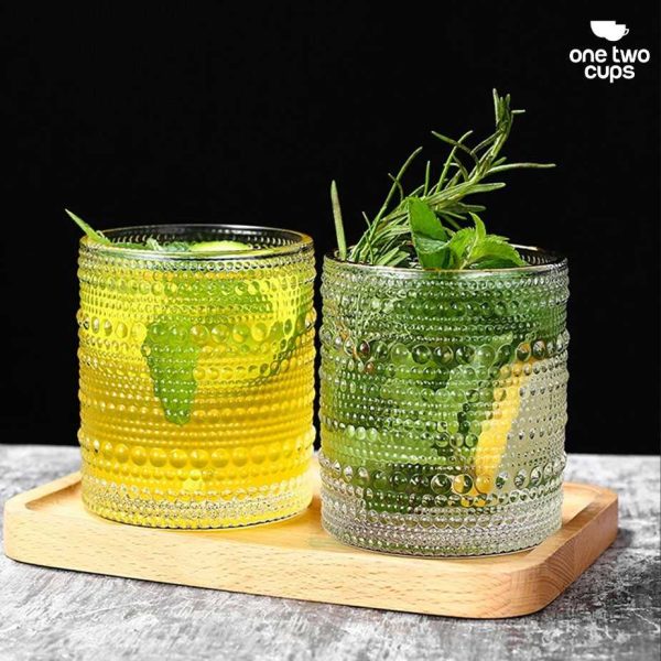 One Two Cups Gelas Crystal Mini Bubble Rock Glass - YJ0910-300ML