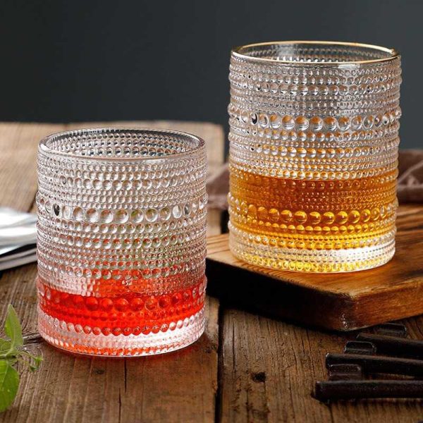 One Two Cups Gelas Crystal Mini Bubble Rock Glass - YJ0910-300ML
