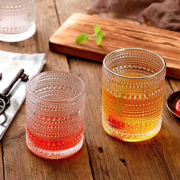One Two Cups Gelas Crystal Mini Bubble Rock Glass - YJ0910-300ML