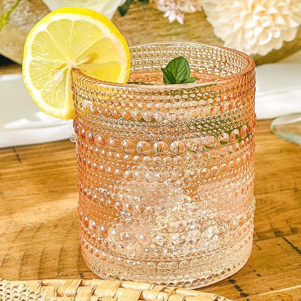 One Two Cups Gelas Crystal Mini Bubble Rock Glass - YJ0910-300ML