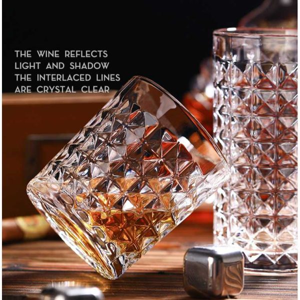 One Two Cups Gelas Crystal Old Fashion Rock Glass 300ml - DM303