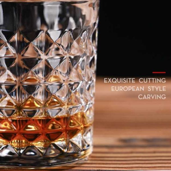 One Two Cups Gelas Crystal Old Fashion Rock Glass 300ml - DM303