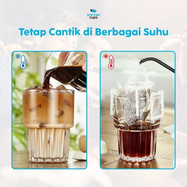 One Two Cups Gelas Crystal Old-Fashioned Rock Highball Glass - 2011ZJ-140ml