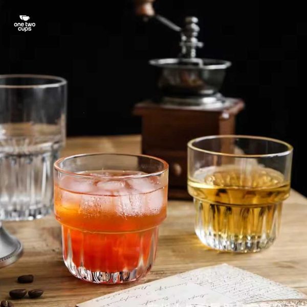One Two Cups Gelas Crystal Old-Fashioned Rock Highball Glass - 2011ZJ-140ml