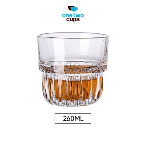 One Two Cups Gelas Crystal Old-Fashioned Rock Highball Glass - 2011ZJ-260ml