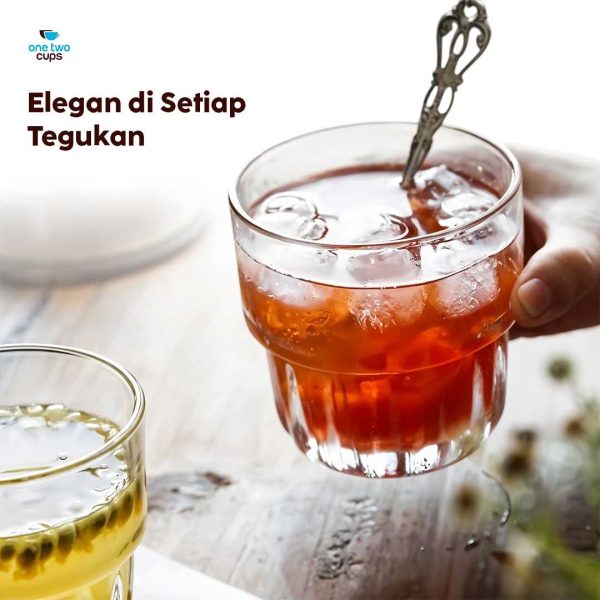 One Two Cups Gelas Crystal Old-Fashioned Rock Highball Glass - 2011ZJ-260ml