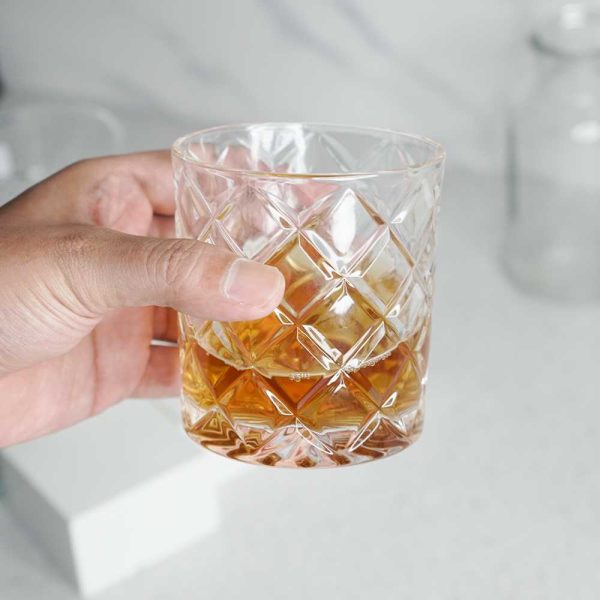 One Two Cups Gelas Crystal Old-Fashioned Rock Glass 320ml - CG32