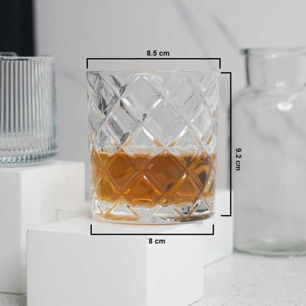 One Two Cups Gelas Crystal Old-Fashioned Rock Glass 320ml - CG32