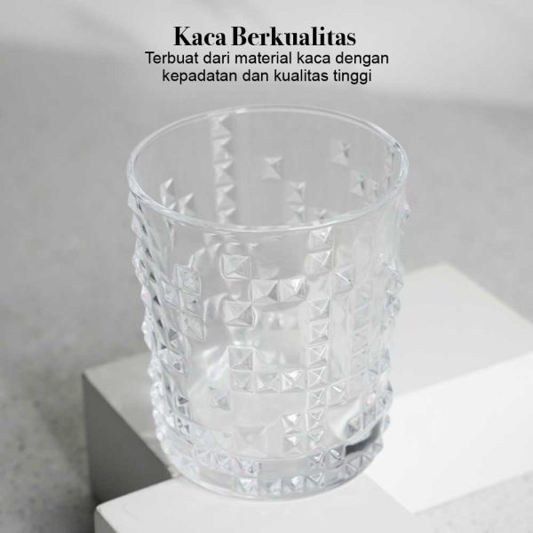 One Two Cups Gelas Crystal Old-Fashioned Rock Glass 280ml - IW2