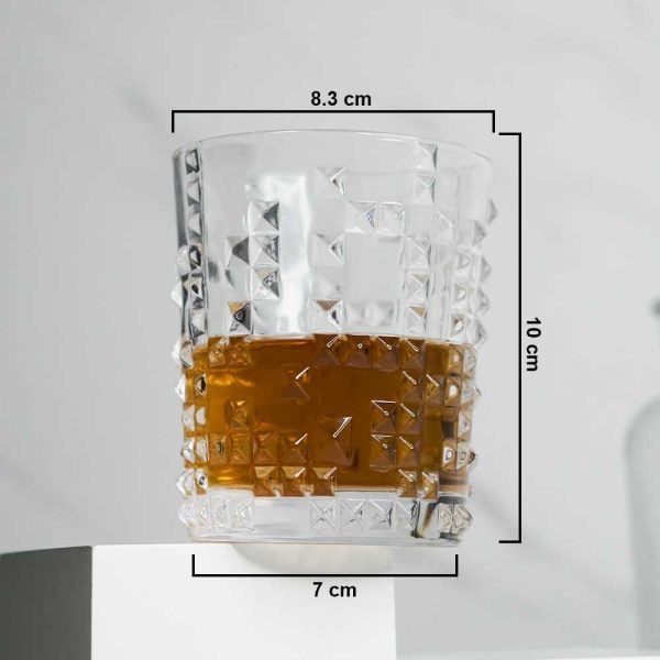 One Two Cups Gelas Crystal Old-Fashioned Rock Glass 280ml - IW2
