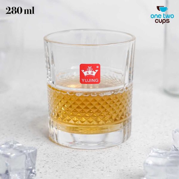 One Two Cups Gelas Crystal Old-Fashioned Rock Glass 280ml - VL3