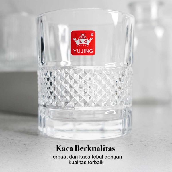 One Two Cups Gelas Crystal Old-Fashioned Rock Glass 280ml - VL3