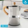 One Two Cups Moka Pot Espresso Coffee Maker Stovetop Teko Kopi - PL-315