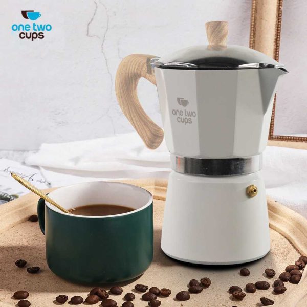 One Two Cups Moka Pot Espresso Coffee Maker Stovetop Teko Kopi - PL-315