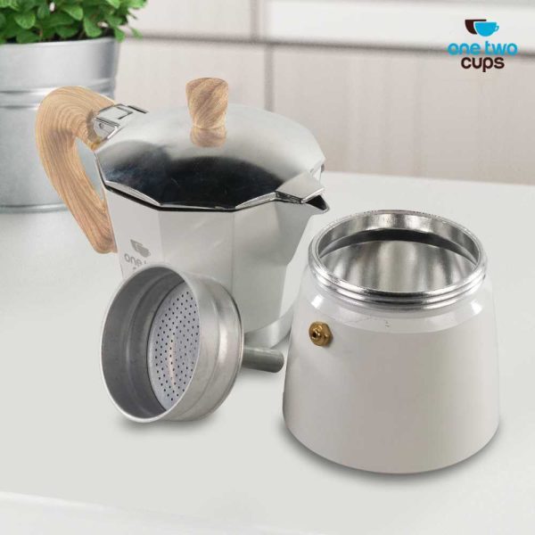 One Two Cups Moka Pot Espresso Coffee Maker Stovetop Teko Kopi - PL-315