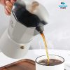 One Two Cups Moka Pot Espresso Coffee Maker Stovetop Teko Kopi - PL-315