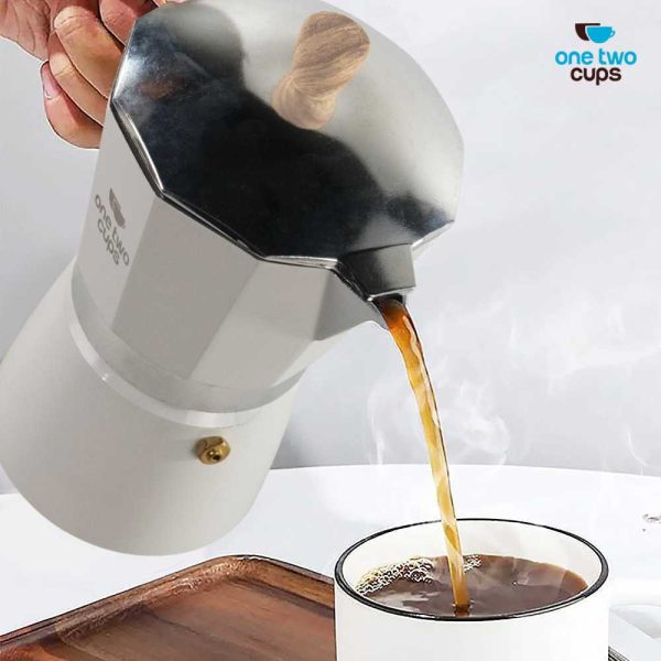 One Two Cups Moka Pot Espresso Coffee Maker Stovetop Teko Kopi - PL-315