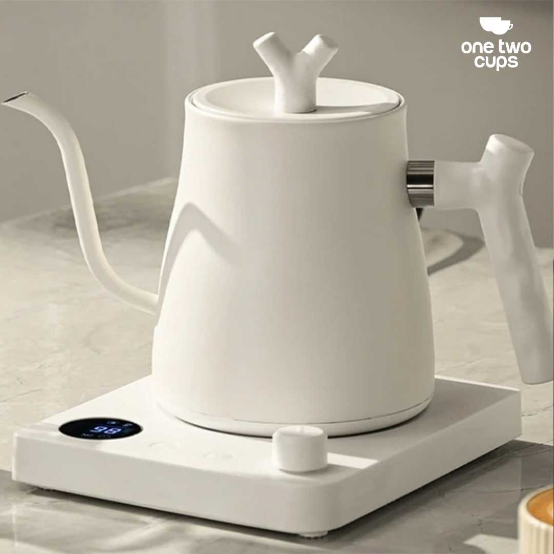 One Two Cups Teko Listrik Kopi Kettle Pemanas Air Leher Angsa 1000W 1L - HR-462