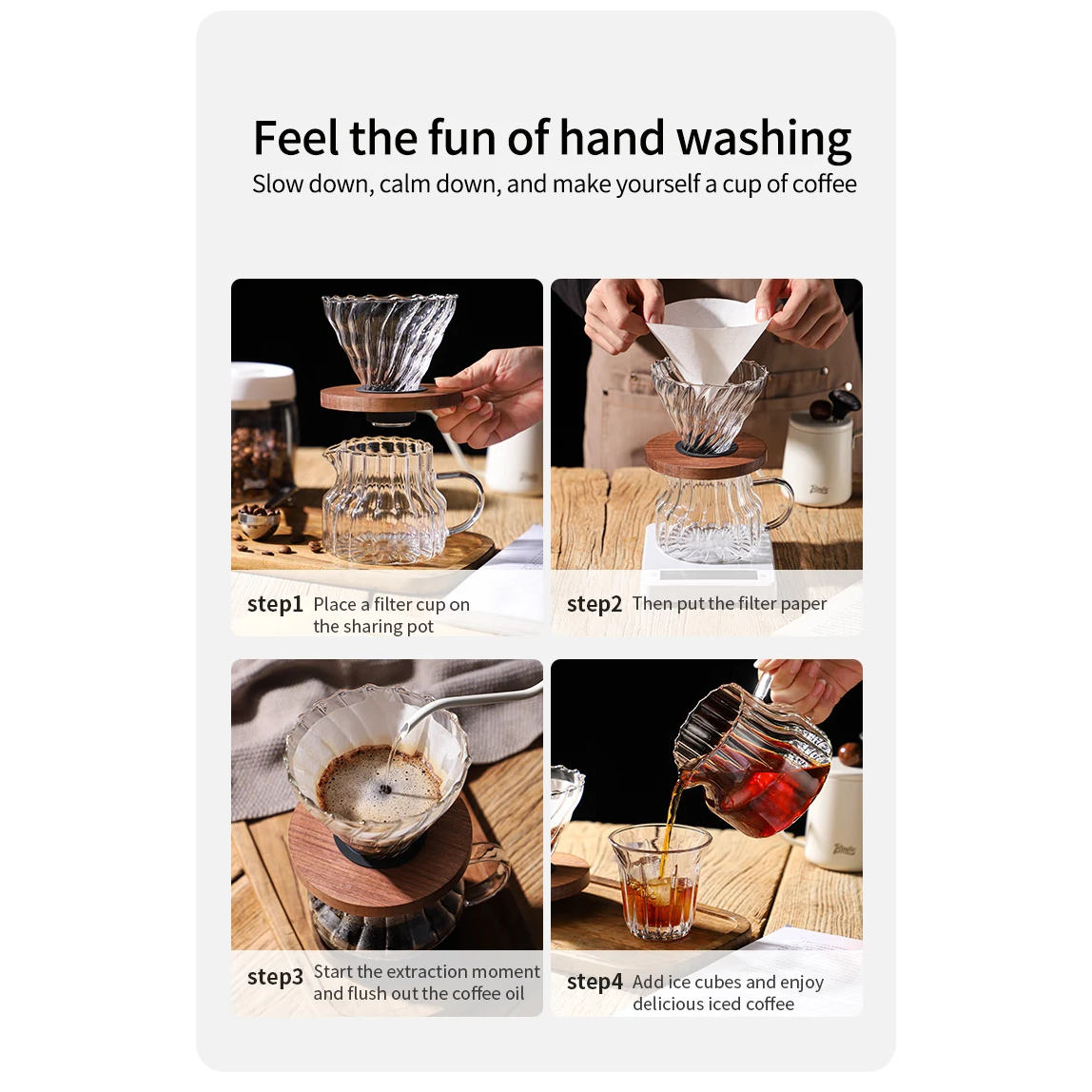 ginee_20251210164641593_9852647016.png One Two Cups Pour Over Coffee Server Borosilicate Glass Carafe 500ml - B-5ML