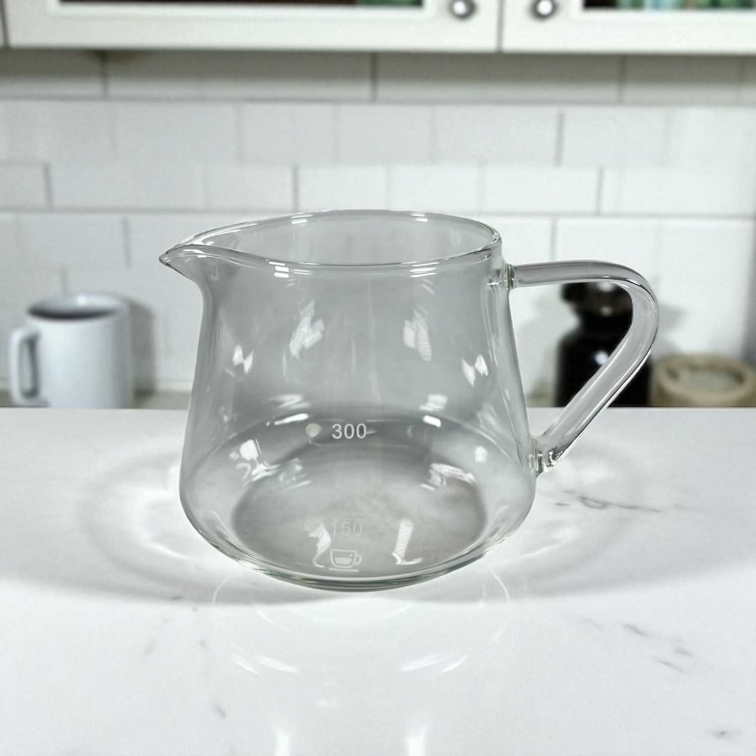One Two Cups Teko Kopi Coffee Server V60 Borosilicate 1-2 Cup 300ml - WJ9