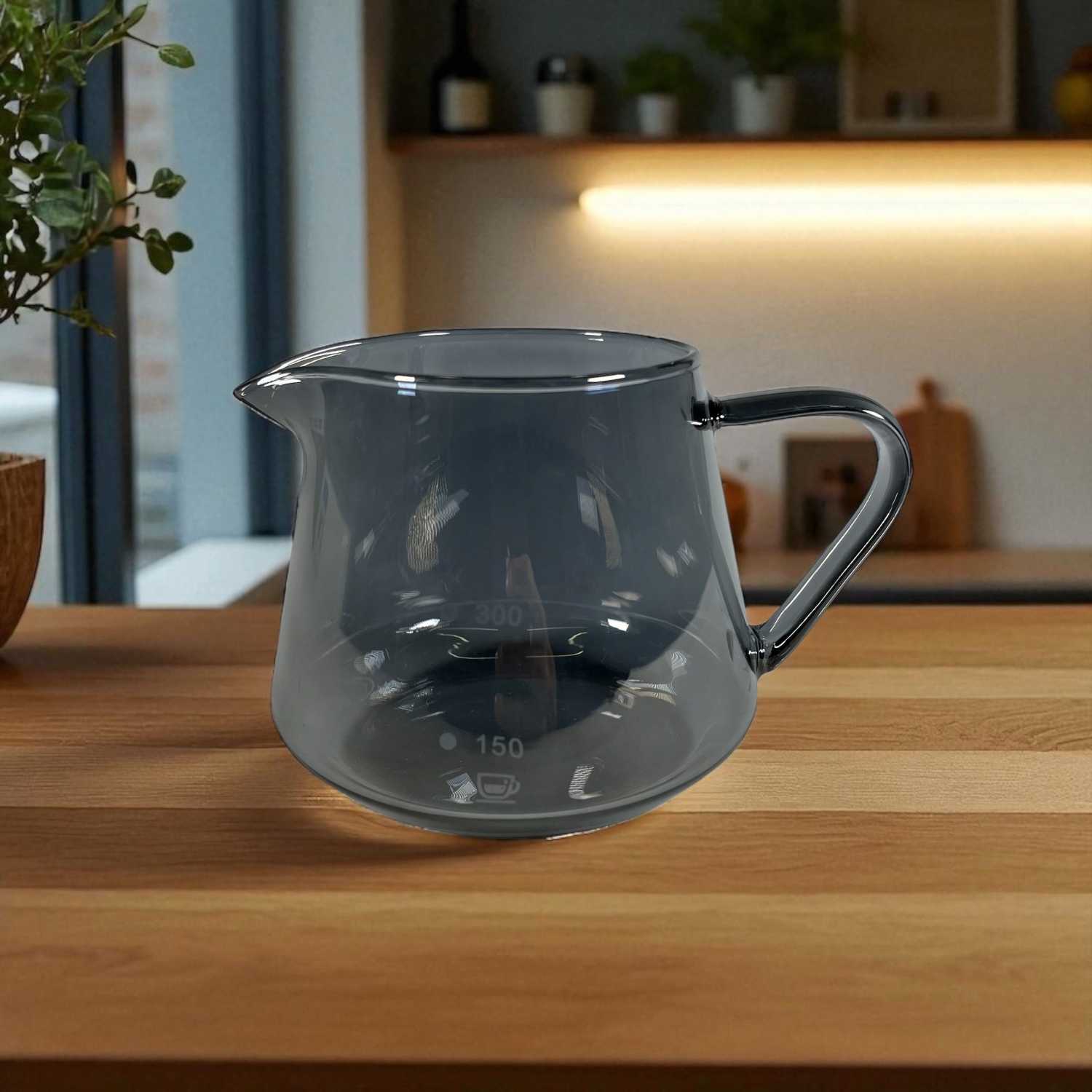 One Two Cups Teko Kopi Coffee Server V60 Borosilicate 1-2 Cup 300ml - WJ9