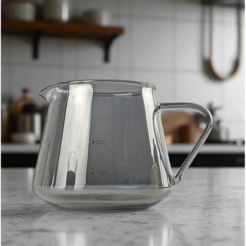 One Two Cups Teko Kopi Coffee Server V60 Borosilicate 1-2 Cup 300ml - WJ9