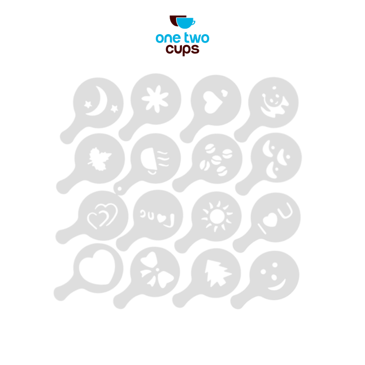 ginee_20251210165003059_4794930893.png One Two Cups Cetakan Busa Foam Kopi Latte Art 16 PCS - JJYE01