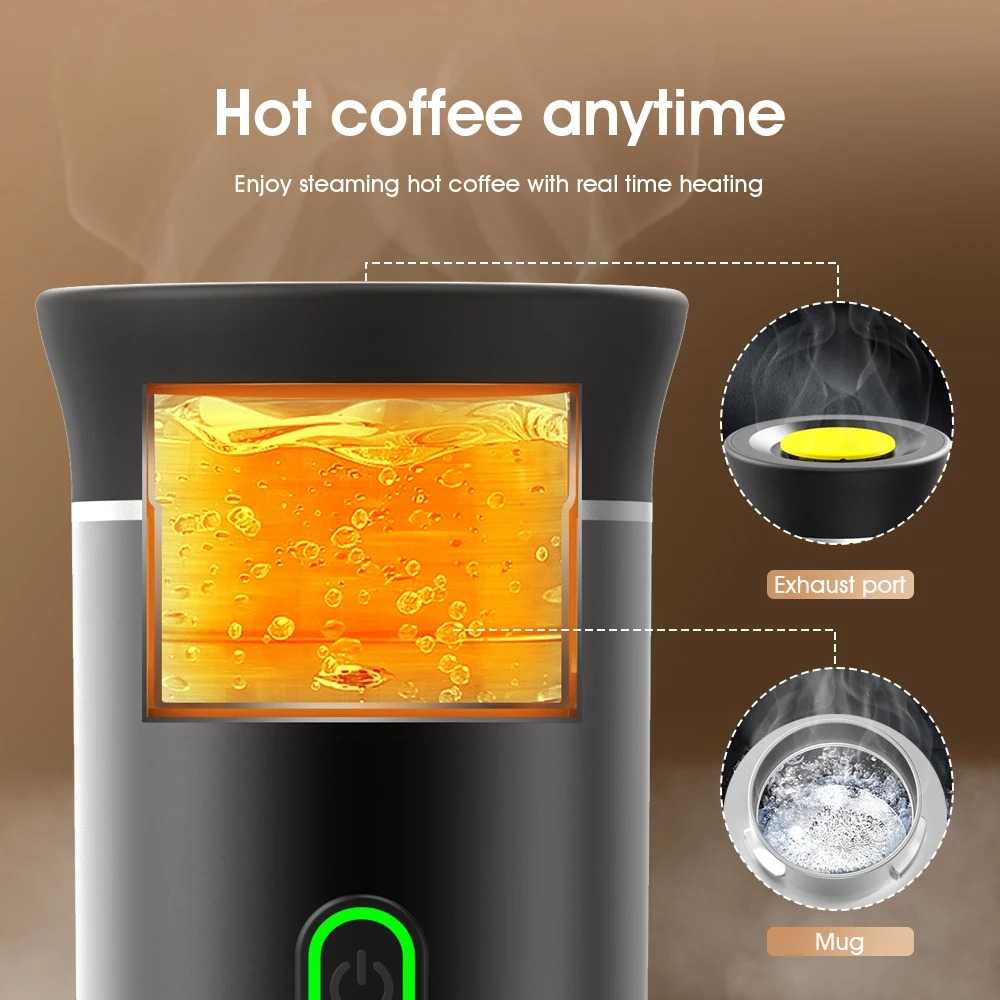 One Two Cups Portable Coffee Maker 3in1 Capsule Wireless 60ml 7500mAh - KF-JN-02