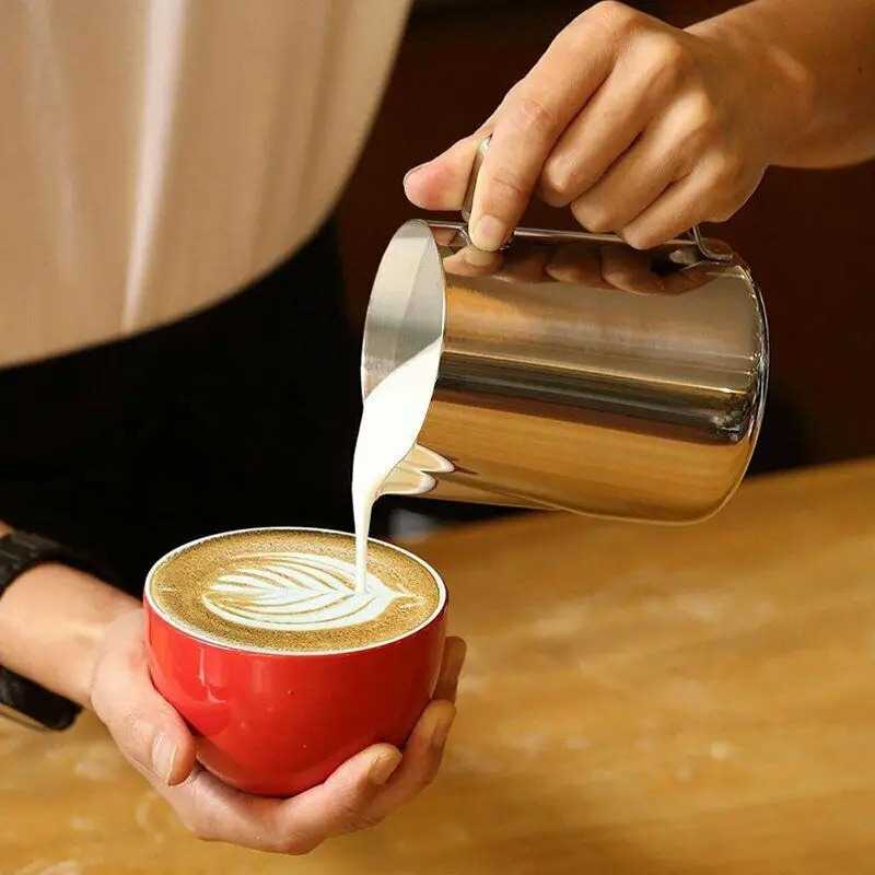 ginee_20251210165239955_8402372915.jpg One Two Cups Gelas Milk Jug Kopi Espresso Latte Art Stainless Steel - DR-360