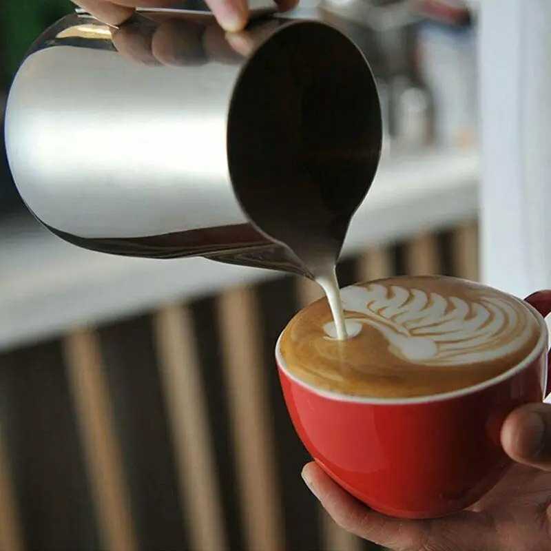 ginee_20251210165239990_1722587396.jpg One Two Cups Gelas Milk Jug Kopi Espresso Latte Art Stainless Steel - DR-360
