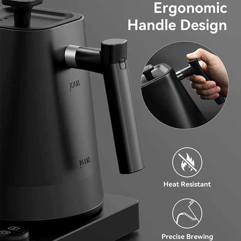 ginee_20251210165330482_9925349453.jpg One Two Cups Teko Listrik Kopi Pemanas Air Leher Angsa 1200W 1L - KT10 PRO