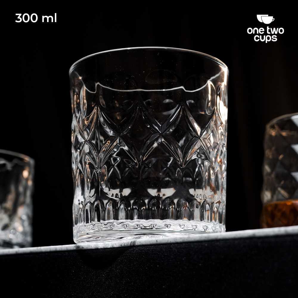 One Two Cups Gelas Cocktail Old Fashion Rock Glass 300ml - CG03