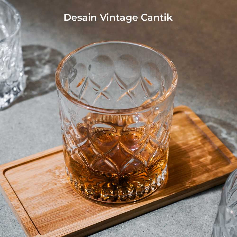 One Two Cups Gelas Cocktail Old Fashion Rock Glass 300ml - CG03