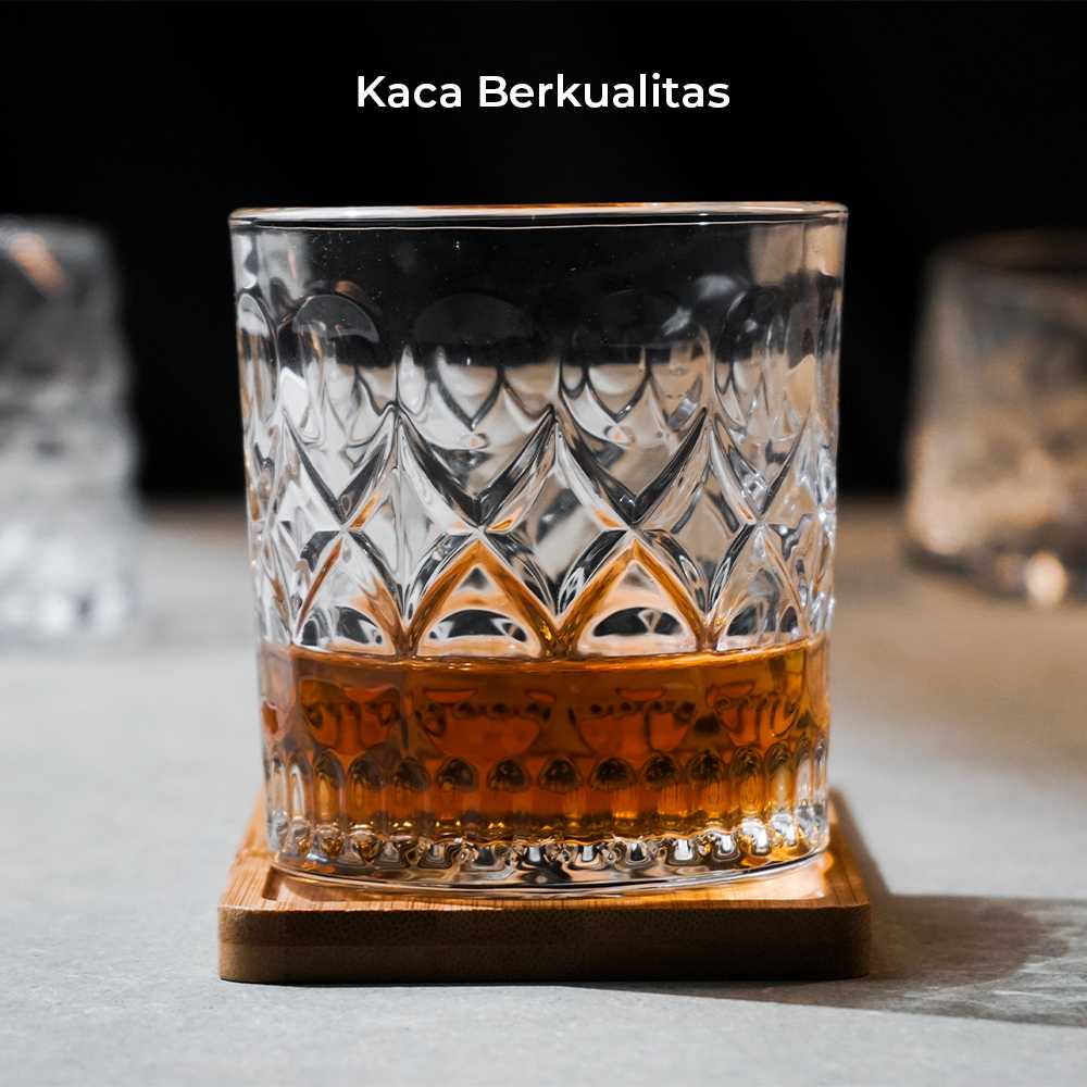 One Two Cups Gelas Cocktail Old Fashion Rock Glass 300ml - CG03