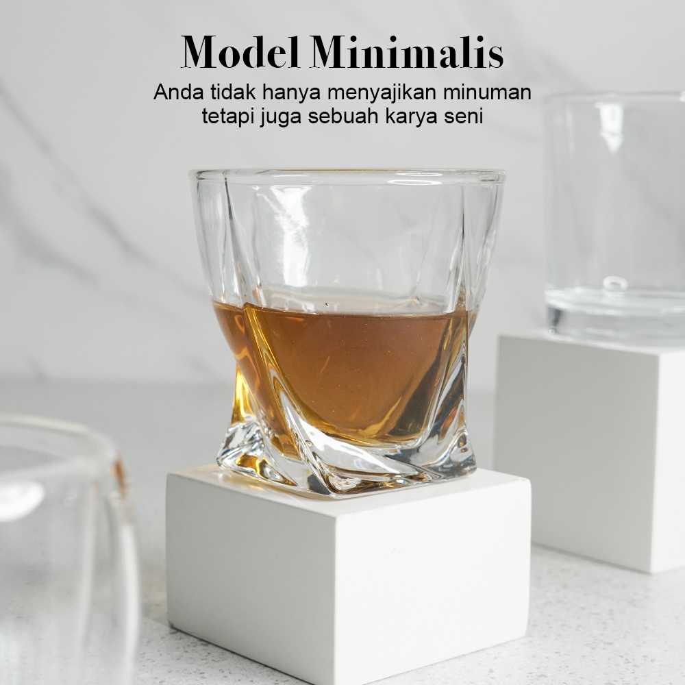 One Two Cups Gelas Crystal Old-Fashioned Rock Glass 300ml - GW-300