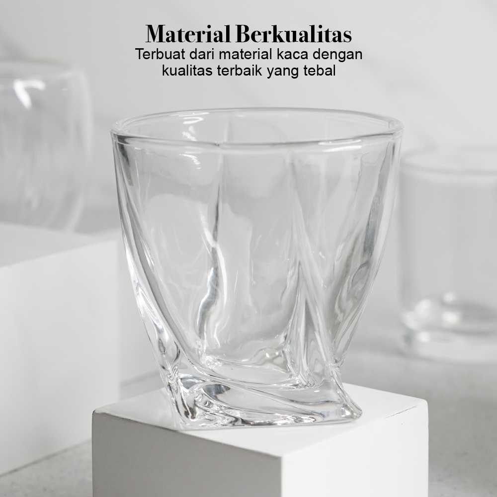 One Two Cups Gelas Crystal Old-Fashioned Rock Glass 300ml - GW-300