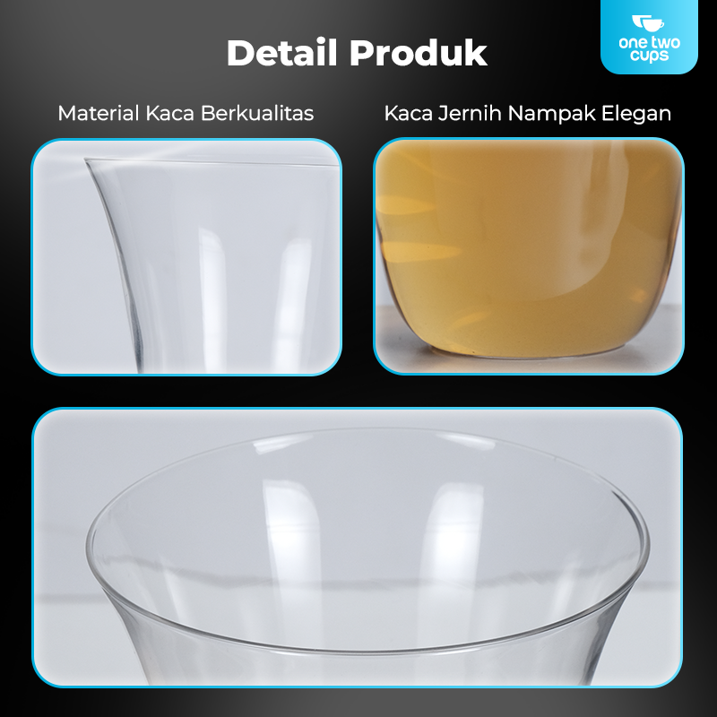 One Two Cups Gelas Whisky Cocktail Ultra Thin Rock Glass - KM137
