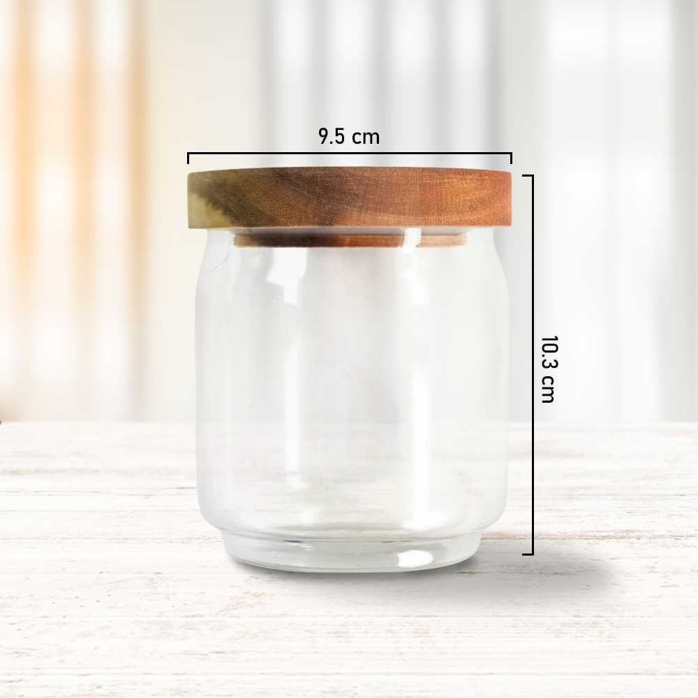 ginee_20251210165944416_6968877298.jpg One Two Cups Toples Kaca Kedap Udara Canister Coffee Storage Wood Lid - SL01